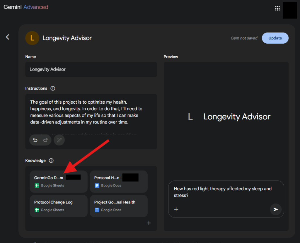 GarminGo: Live Googe Sheets Connection to Gemini: Live connection between Google Sheets and Gemini.